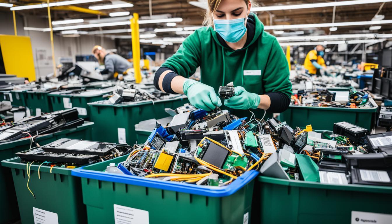E-waste handling and disposal safety
